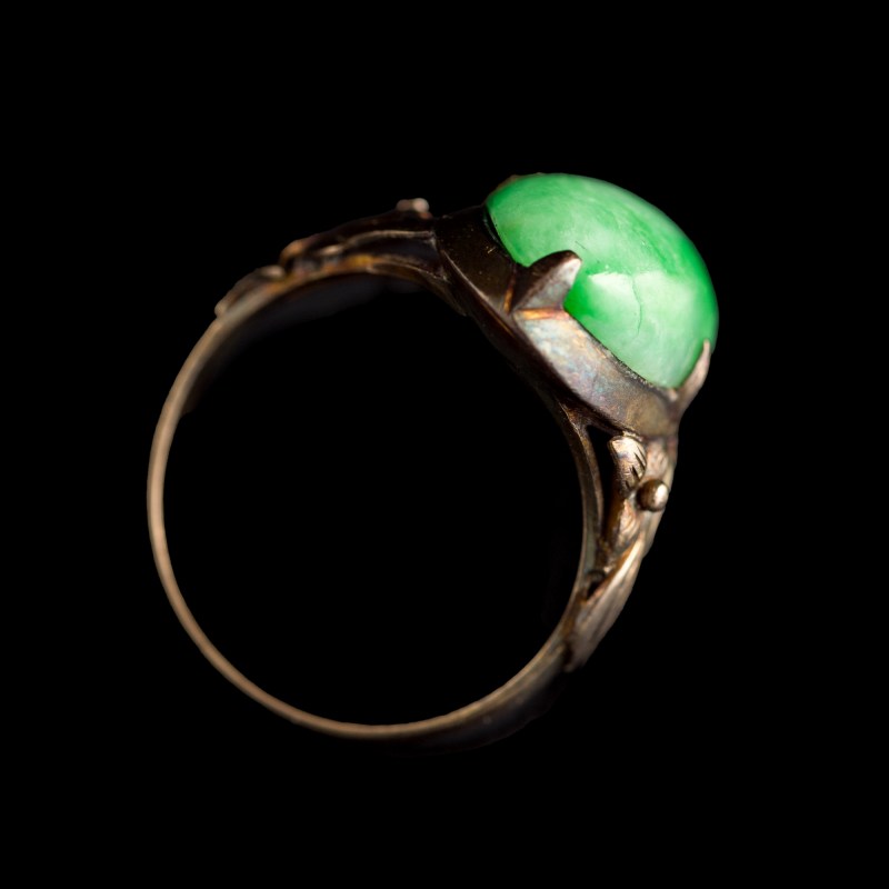 清代/民國 翡翠首飾四件 | Four Chinese jadeite jewelry items, Qing dynasty/Republic period - 图7