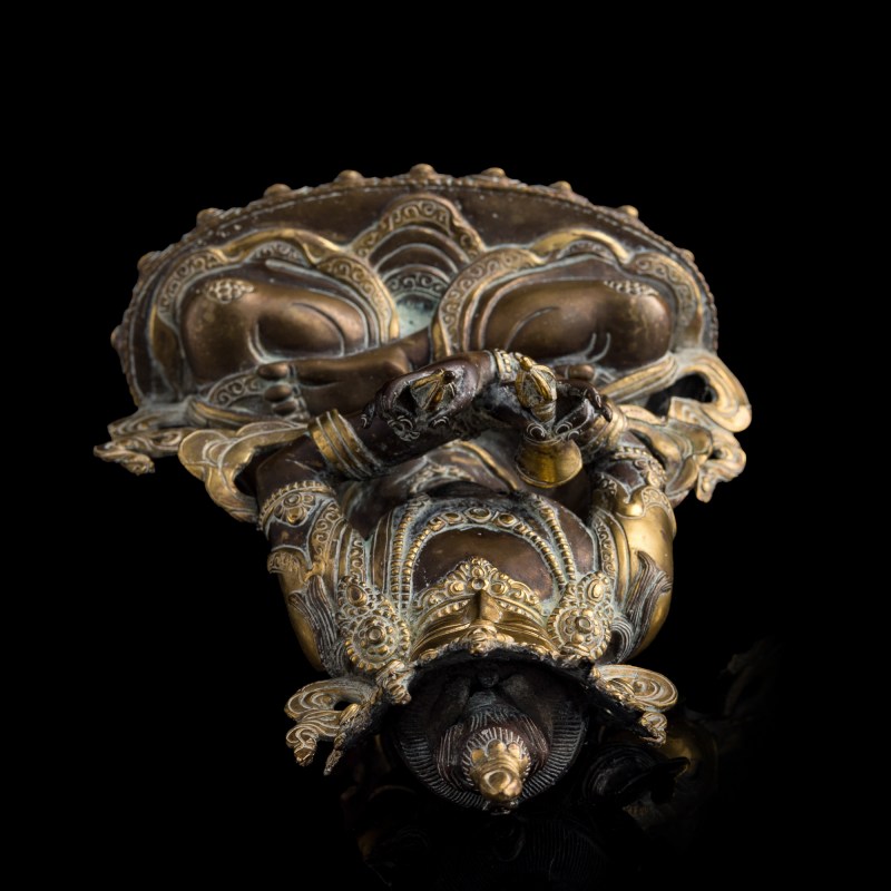 十八世紀 銅鎏金金剛總持像 | A Chinese gilt-bronze Vajradhara figure, 18th century - 图6