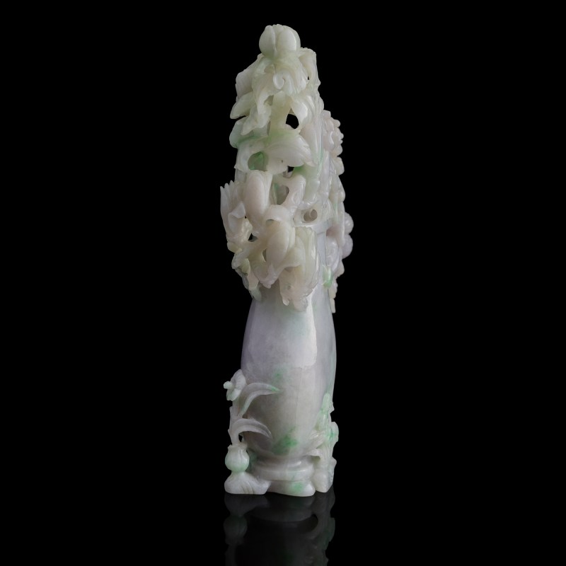 翡翠瓶花 | A Chinese jadeite vase with flowers - 图2