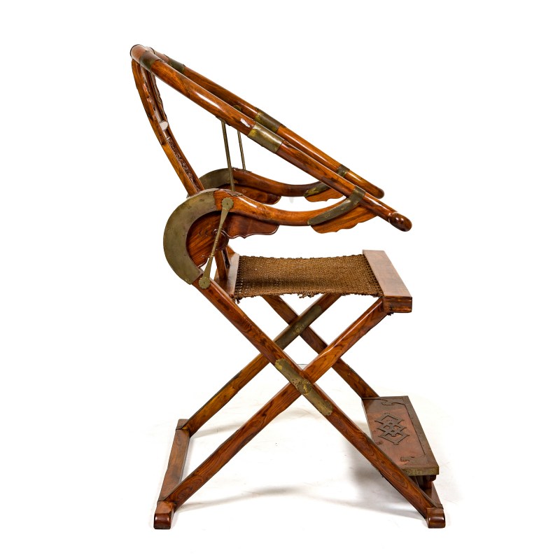 黃花梨交椅 | A Chinese huanghuali folding armchair - 图5