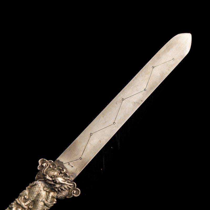 十八世紀 白玉龍勾把銀裁紙刀 | A Chinese silver paper knife with white jade belt-hook handle, 18th century - 图8