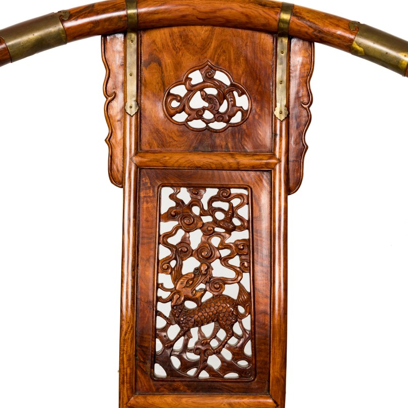 黃花梨交椅 | A Chinese huanghuali folding armchair - 图6