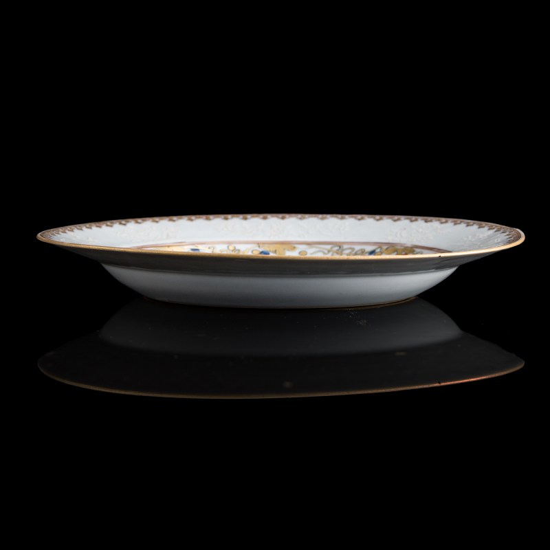 十八世紀 外銷粉彩紋章瓷盤 | A Chinese export famille rose armorial plate, 18th century - 图3
