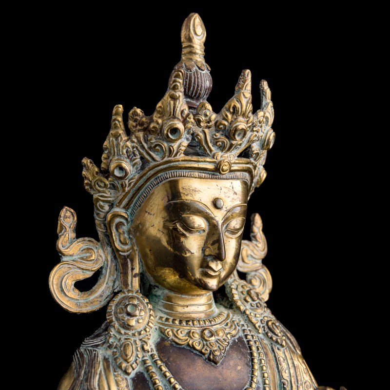 十八世紀 銅鎏金金剛總持像 | A Chinese gilt-bronze Vajradhara figure, 18th century - 图8