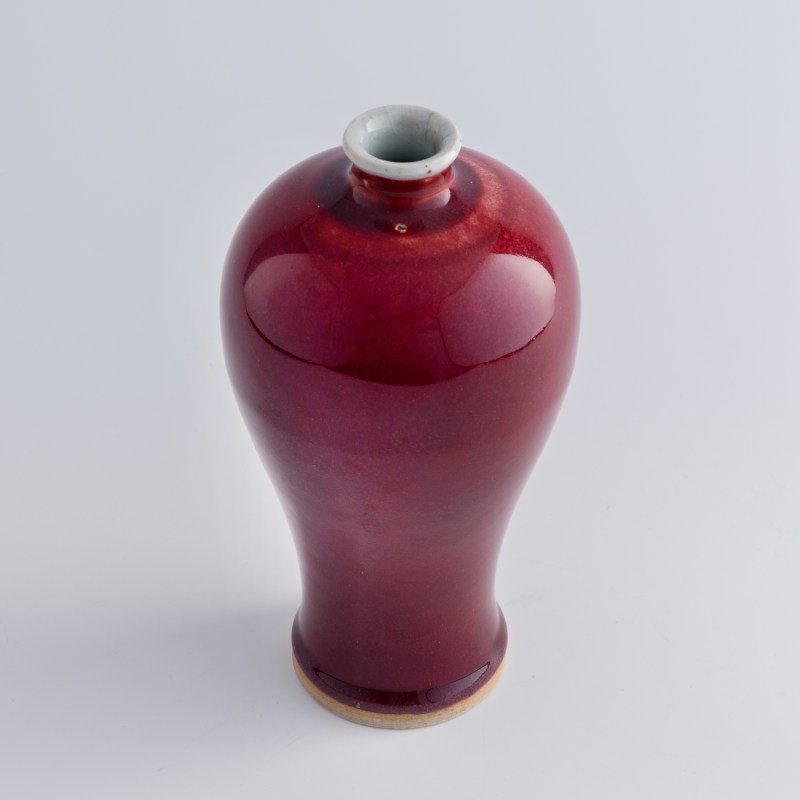十九世紀 紅釉梅瓶 | A Chinese red-glazed meiping vase, 19th century - 图5
