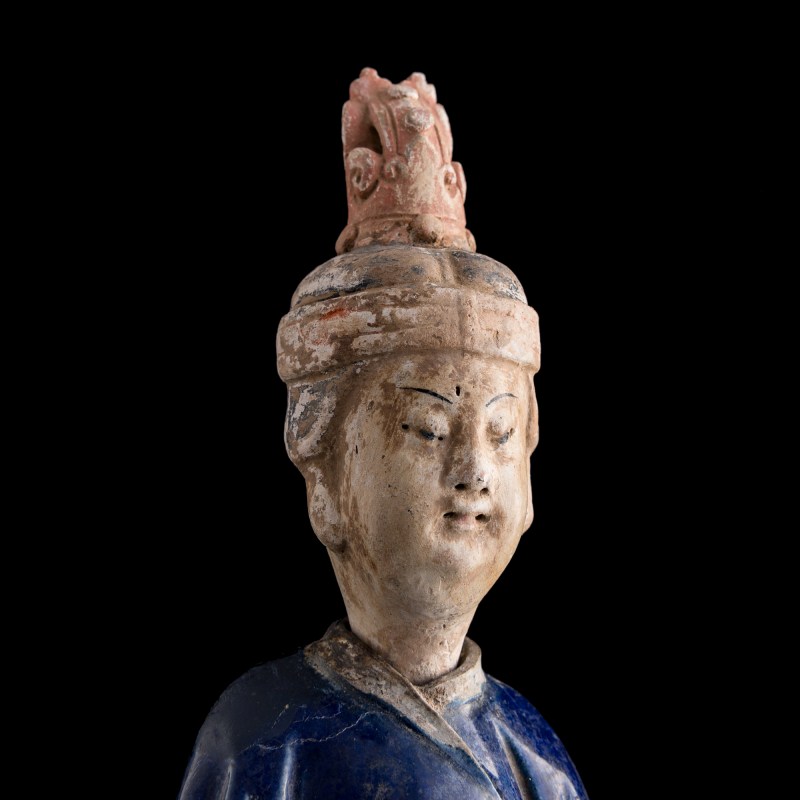 明代 三彩陶俑兩尊 | Two Chinese sancai pottery figures, Ming dynasty - 图11