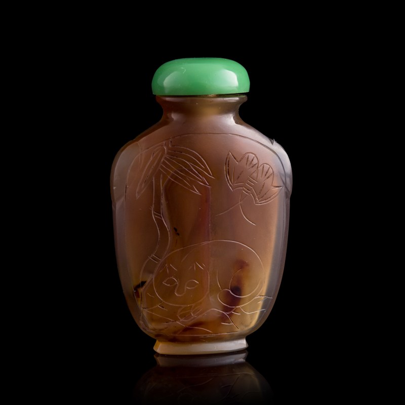 清代 各式鼻烟壺三隻 | Three assorted Chinese snuff bottles, Qing dynasty - 图6