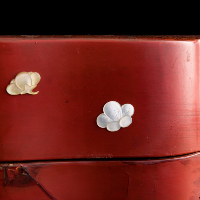 清乾隆 漆繪錦地紋葵形捧盒 | A Chinese painted lacquer 'brocade-pattern' lobed box, Qianlong period, Qing dynasty - 图9