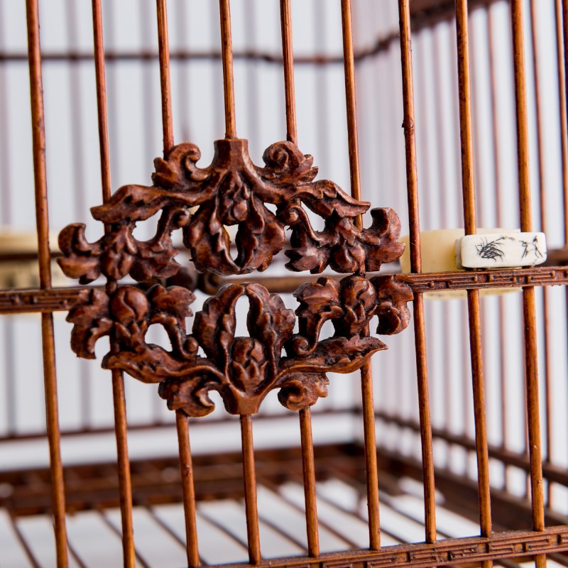 民國 竹雕方形鳥籠 | A Chinese bamboo birdcage, Republic period - 图9