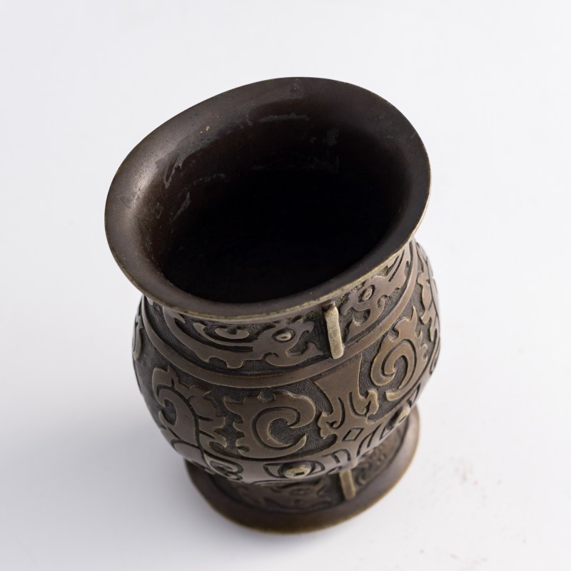 清代 銅饕鬄紋尊 | A Chinese bronze 'taotie' zun vase, Qing dynasty - 图6