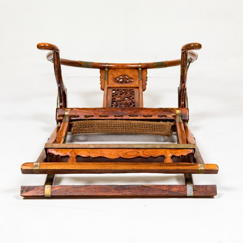 黃花梨交椅 | A Chinese huanghuali folding armchair - 图8