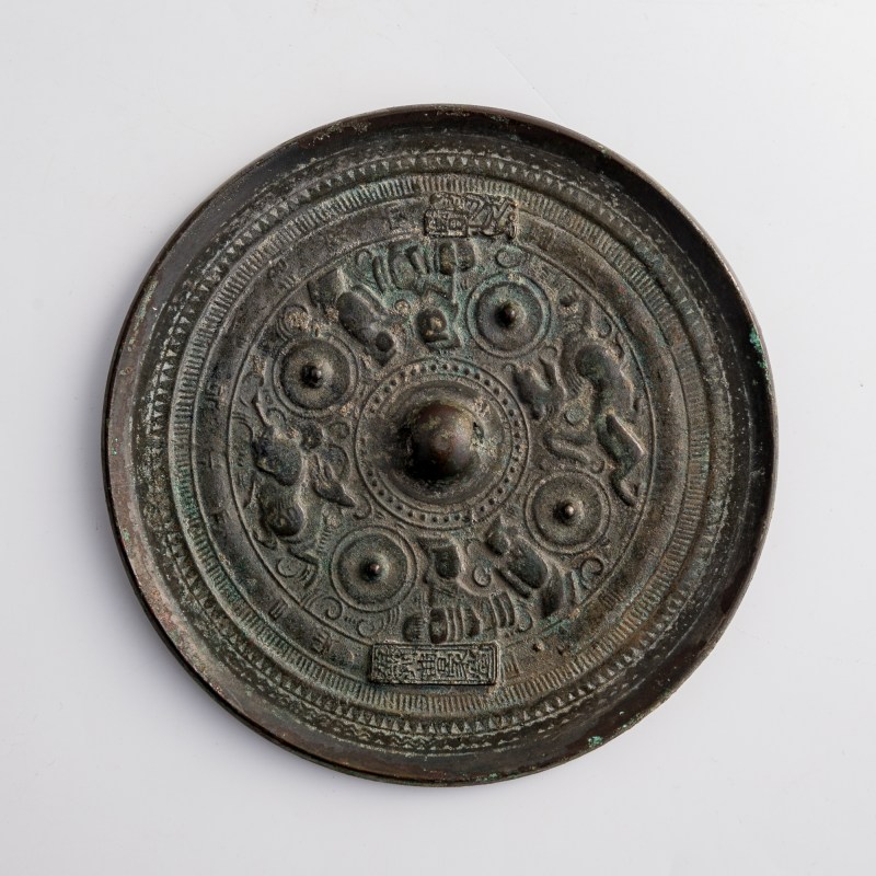 漢代/宋代 各式銅鏡四個 | Four assorted Chinese bronze mirrors, Han/Song dynasty - 图3