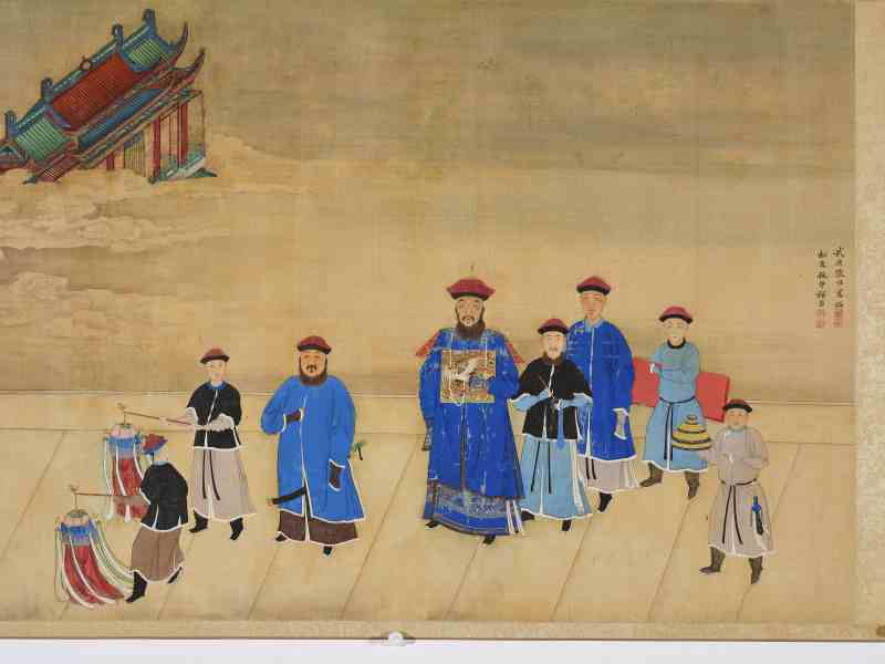张淮、施静  十二月行乐图卷 - 图9