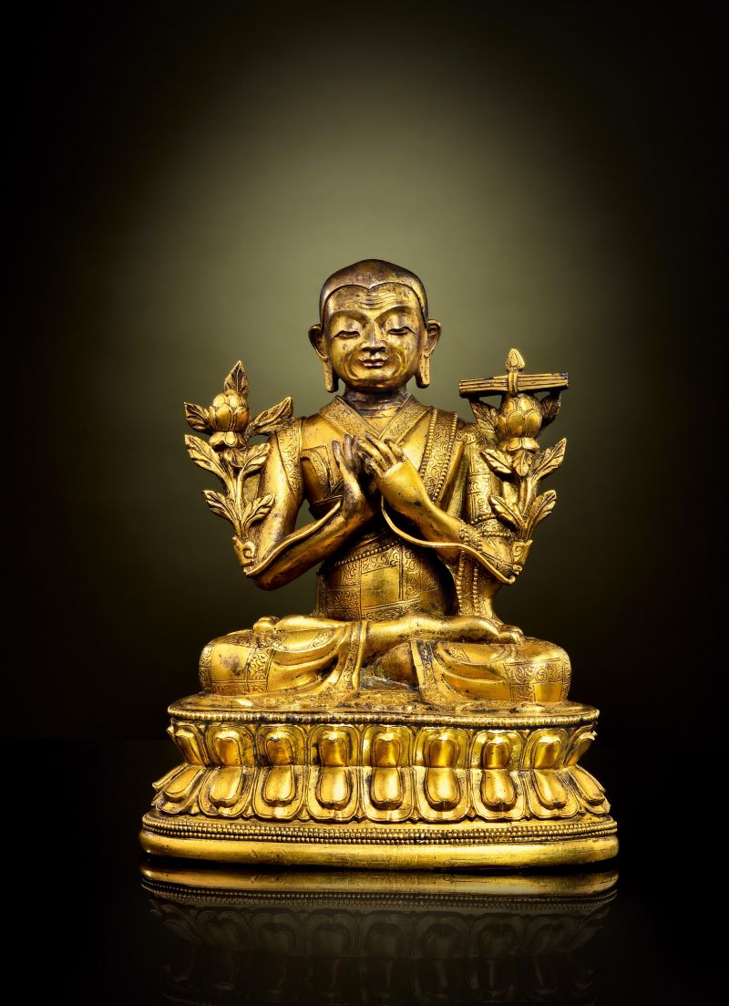 清康熙（1661-1722年） 宗喀巴像 - 图1