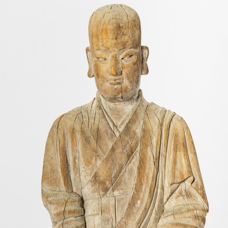 A Chinese Wood Carving of a Luohan - 图6