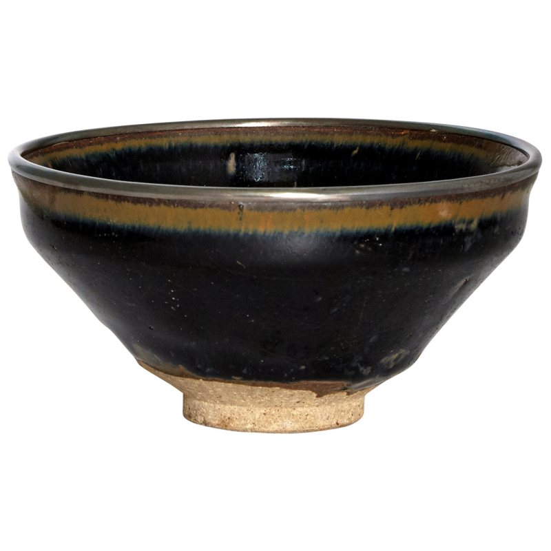 A Chinese Jian-Type Silver-Rimmed Tea Bowl