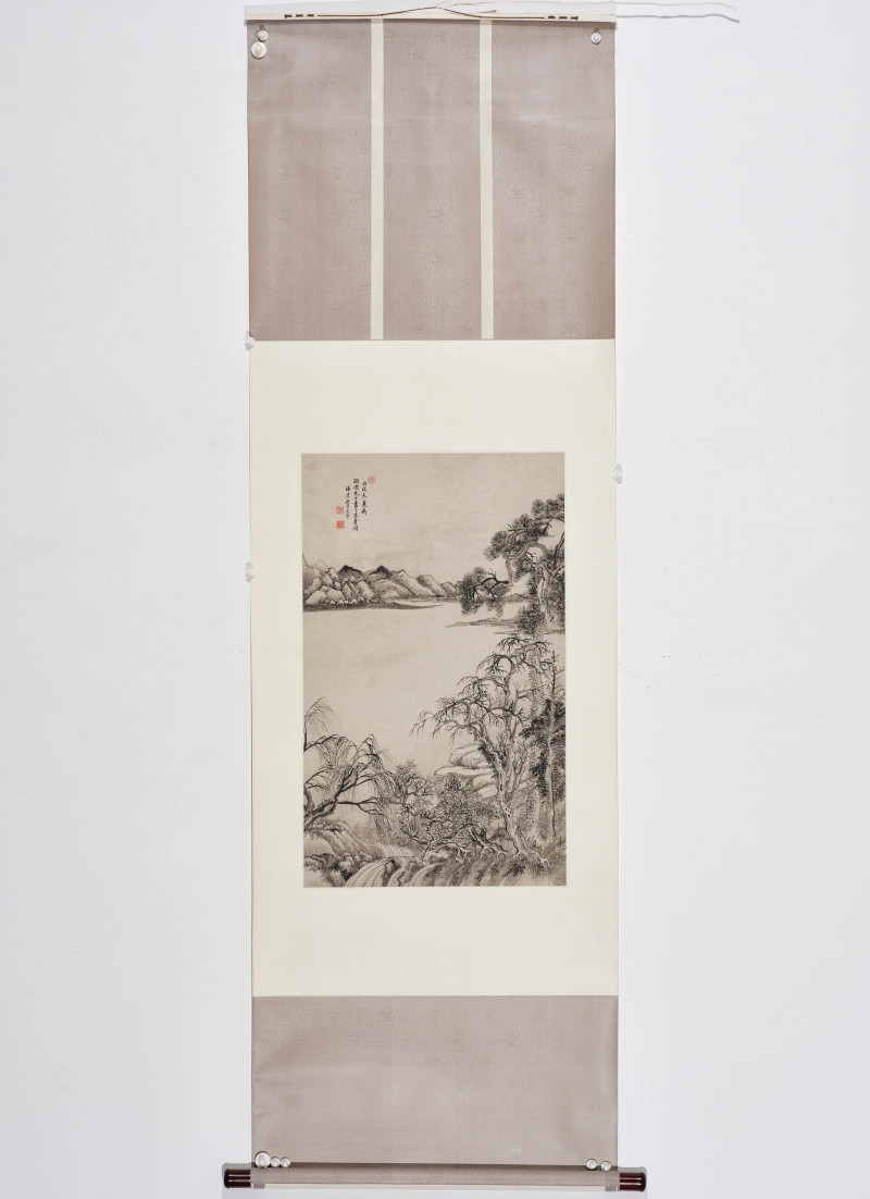 王翚 1706年作  陶圃松柏 - 图2