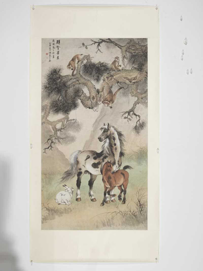 戈湘岚 1945年作 群贤毕至 - 图2