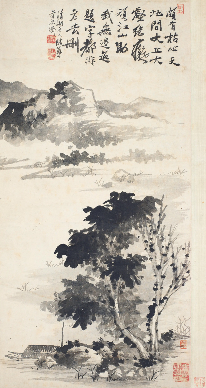 石涛  墨笔山水