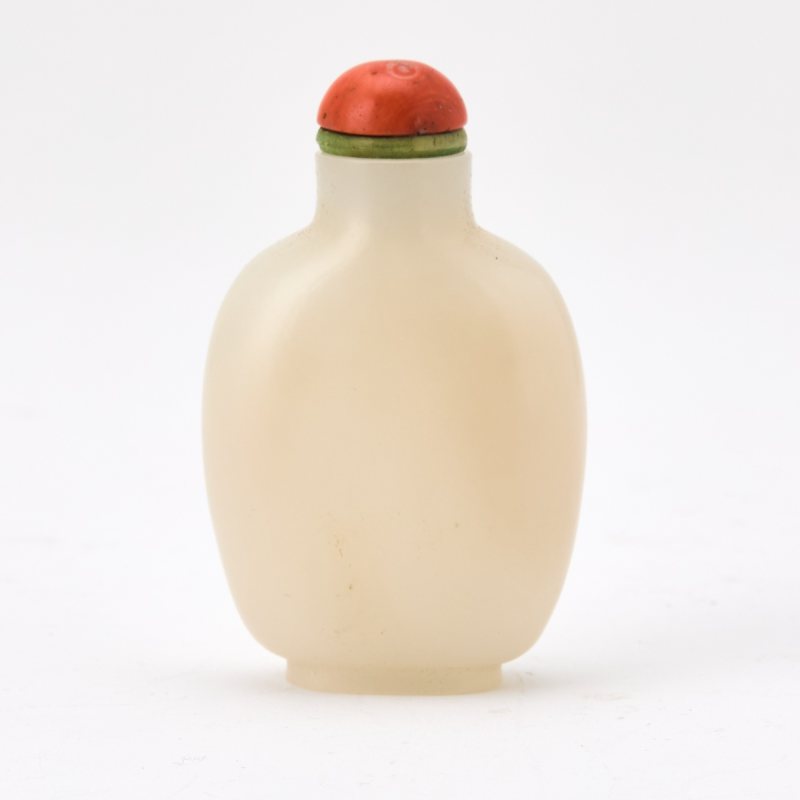 A White Jade Ovoid Snuff Bottle