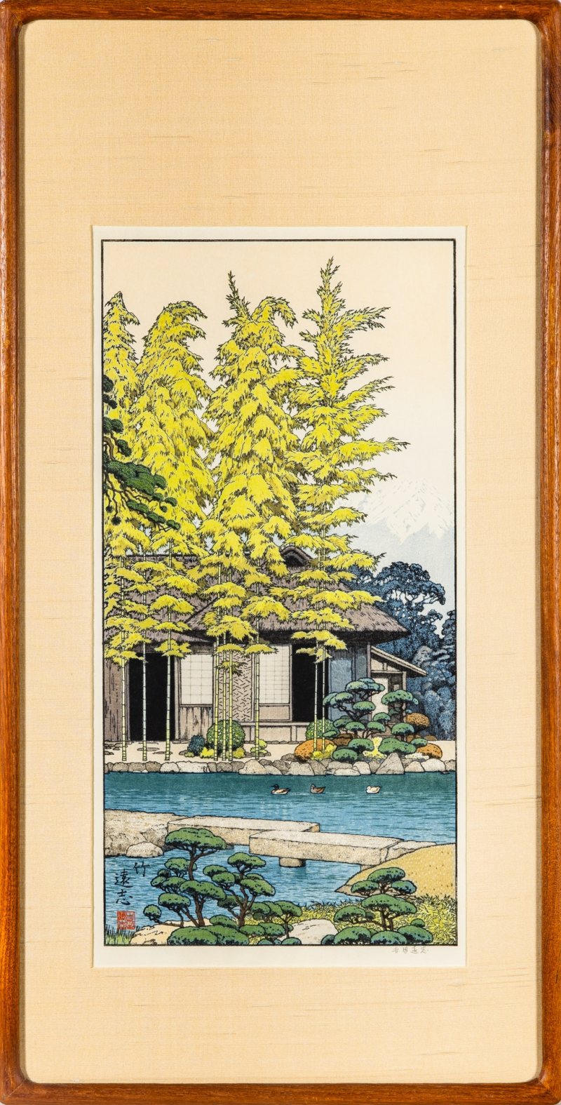 A Japanese Shin Hanga Woodblock Triptych by Toshi Yoshida - 图2