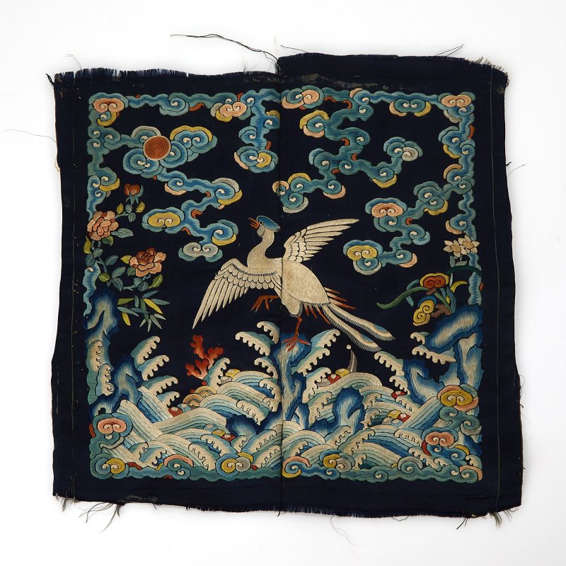 Five Chinese Silk Rank Badges - 图4
