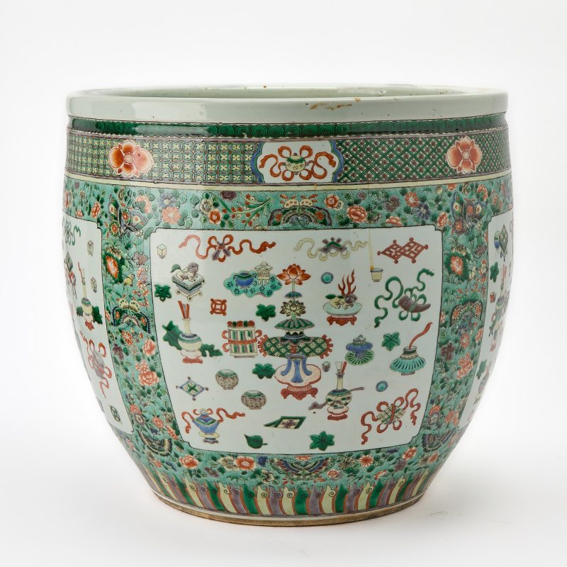 A Chinese Famille Verte Porcelain Planter - 图2