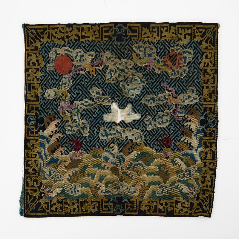 Five Chinese Silk Rank Badges - 图5