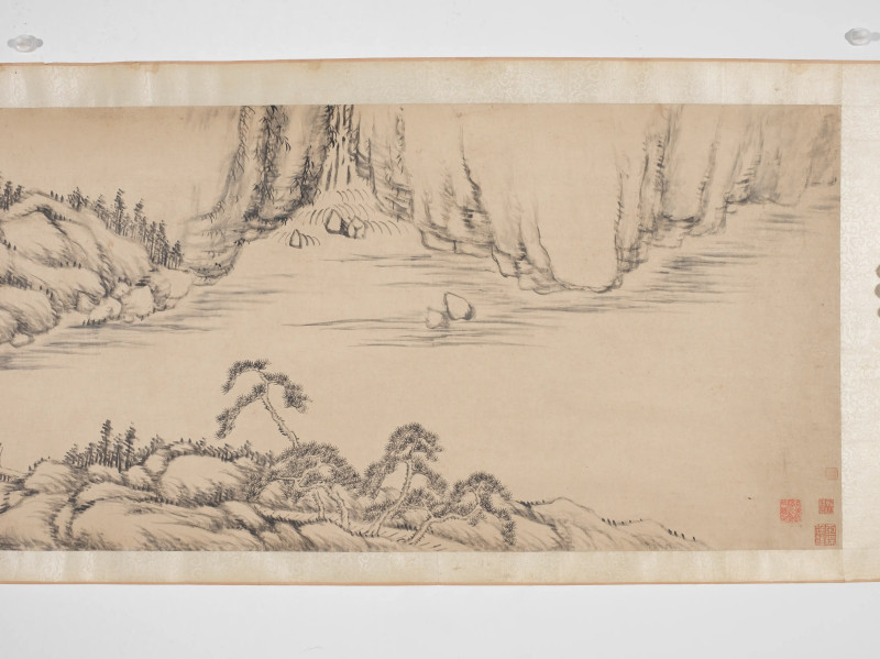 王宸 1742年作 石壁云峰卷 - 图3