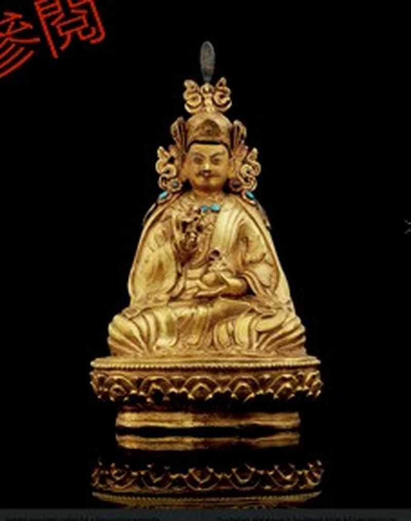 17世纪 莲花生像 - 图2