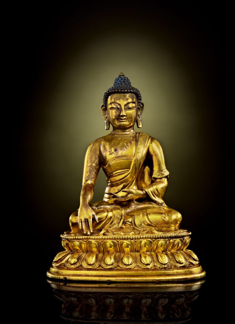 清乾隆（1736-1795年） 释迦牟尼佛像 - 图1