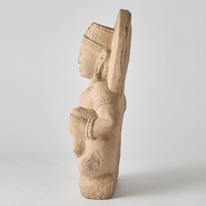 A Rare Indian Carved Stone Figure of Kubera - 图4