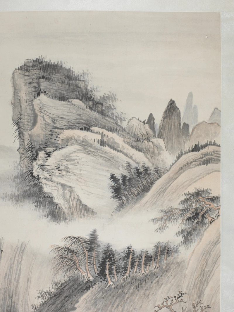 冯超然 1927年作 仿北苑山水 - 图8