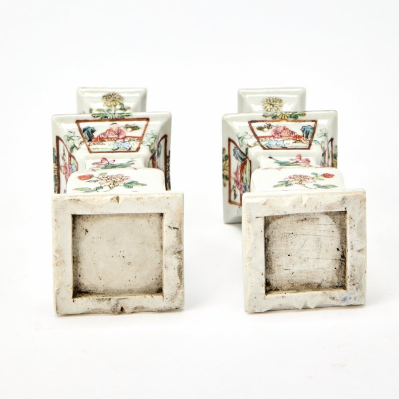 A Chinese Enameled Porcelain Five-Piece Miniature Garniture - 图9