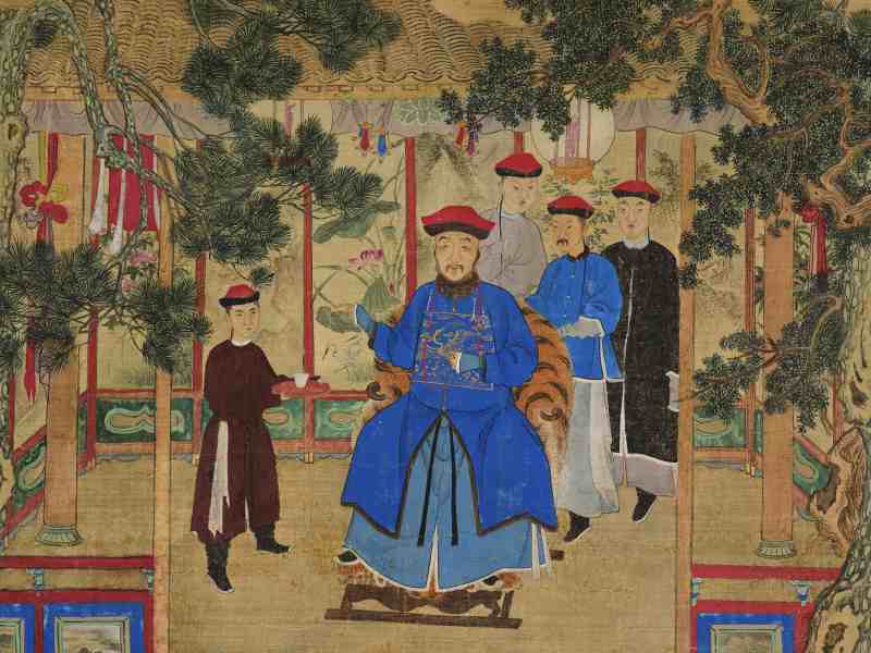 张淮、施静  十二月行乐图卷 - 图11