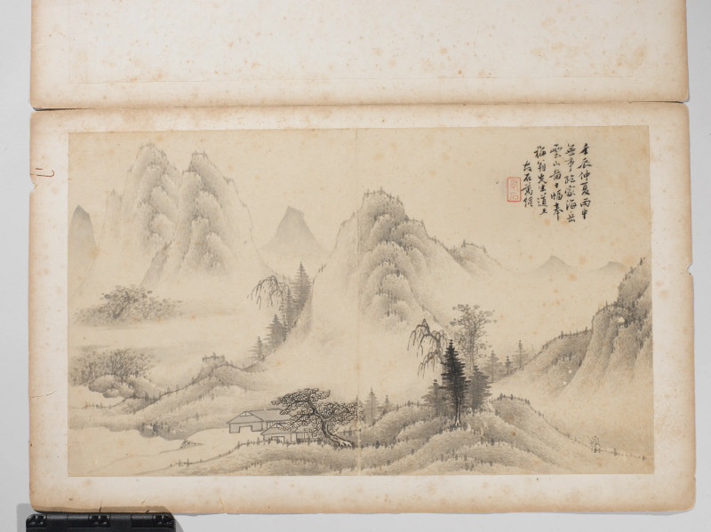 1685年作 米万钟 1592年作 仿米芾山水册 - 图2