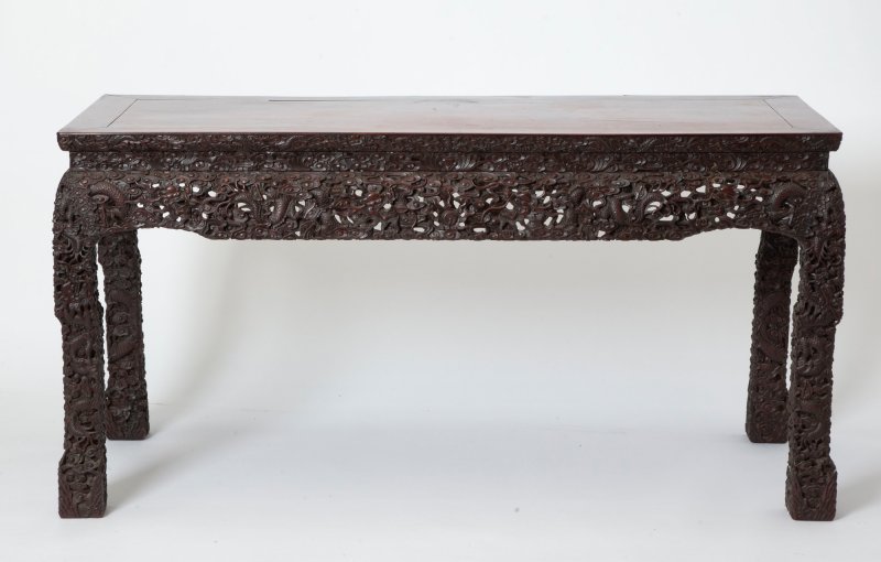 A Chinese Carved Hardwood Table - 图4