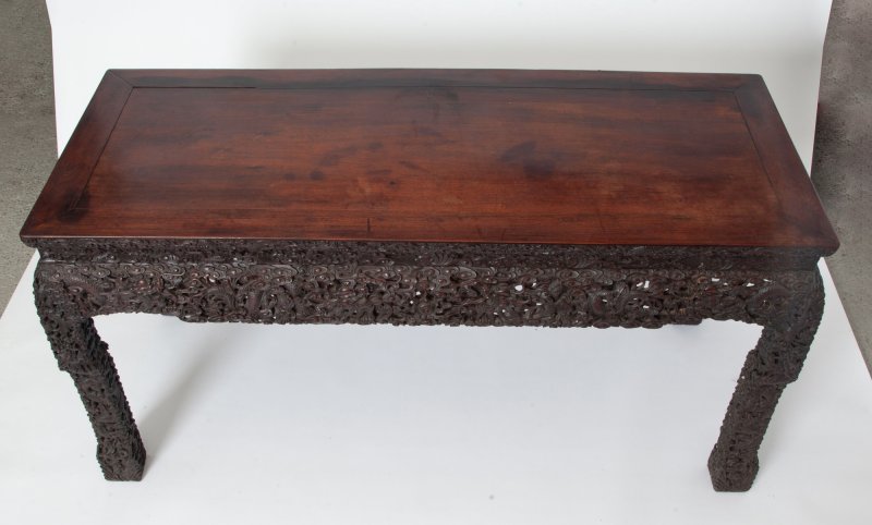 A Chinese Carved Hardwood Table - 图5