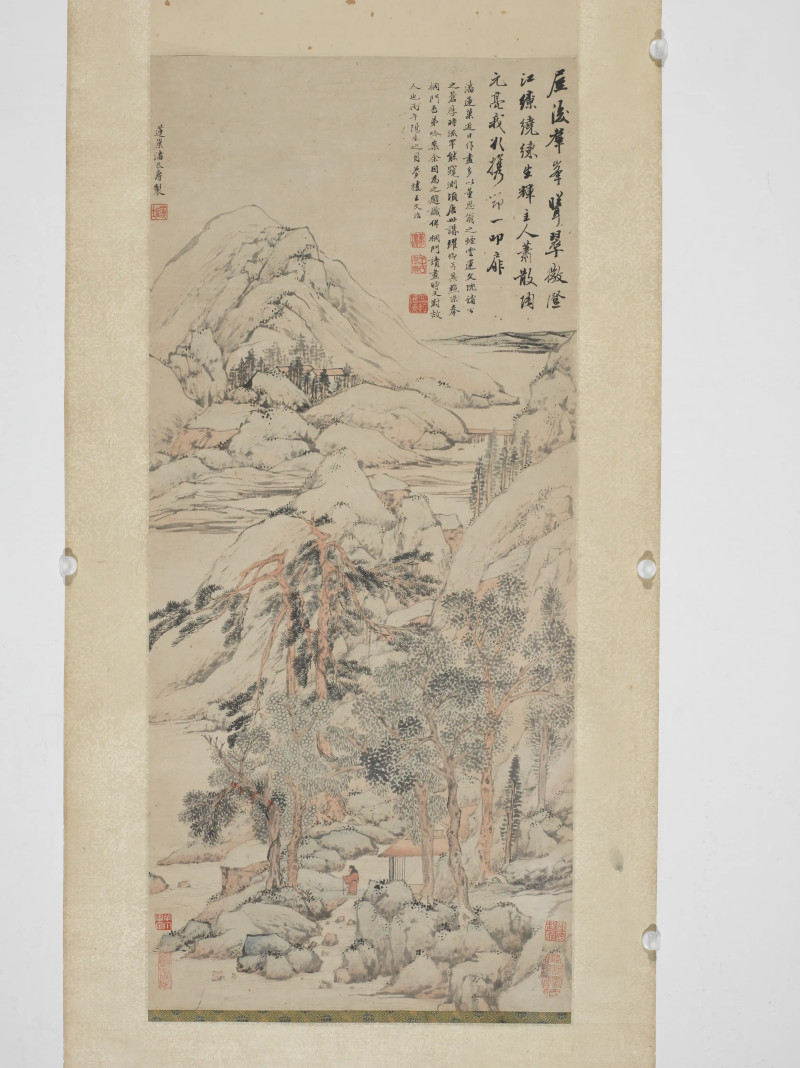 潘恭寿画*王文治题  携笻访友图 - 图3
