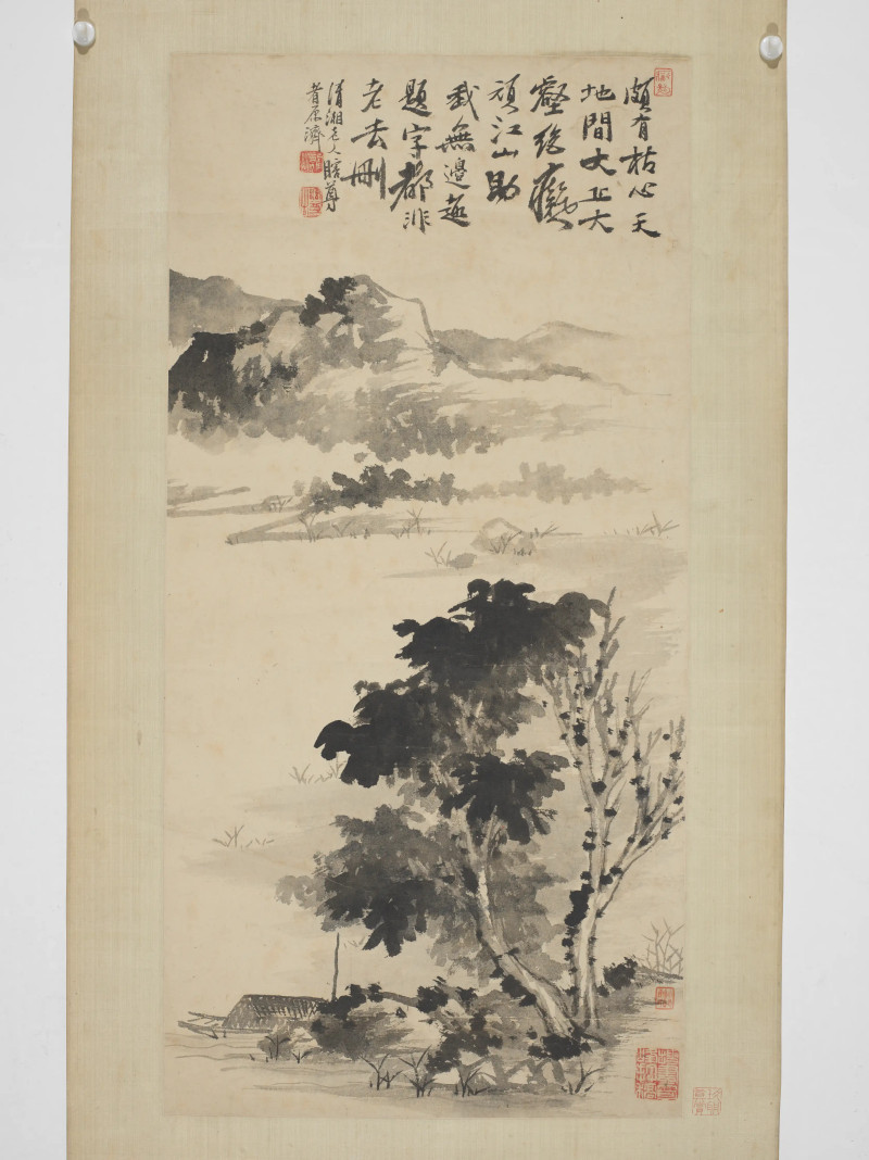 石涛  墨笔山水 - 图3