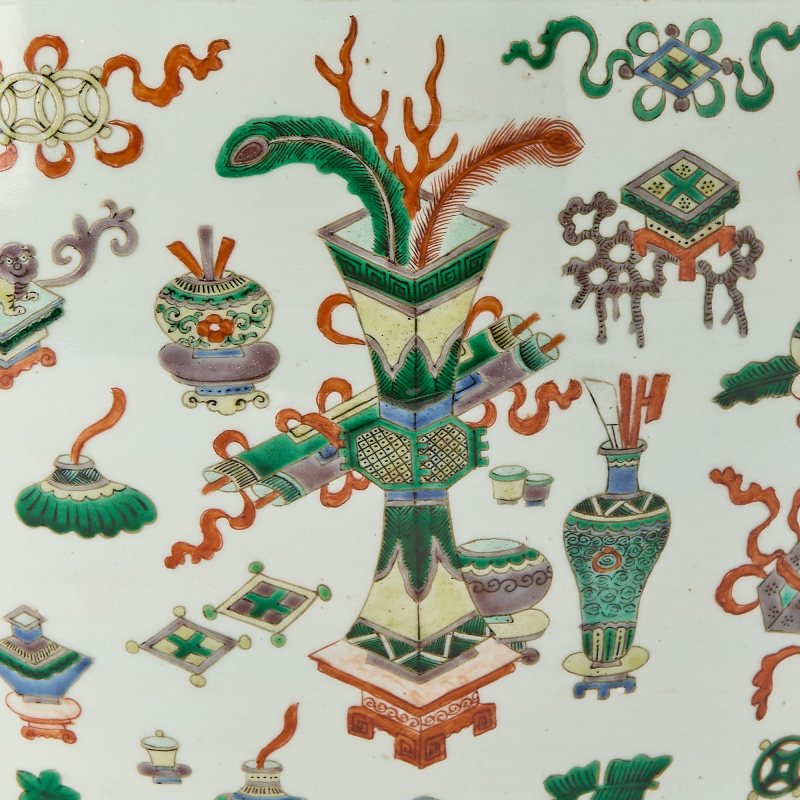 A Chinese Famille Verte Porcelain Planter - 图5