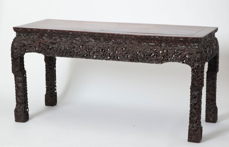 A Chinese Carved Hardwood Table - 图6
