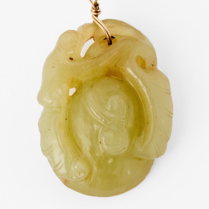 A Chinese Celadon Jade Carving