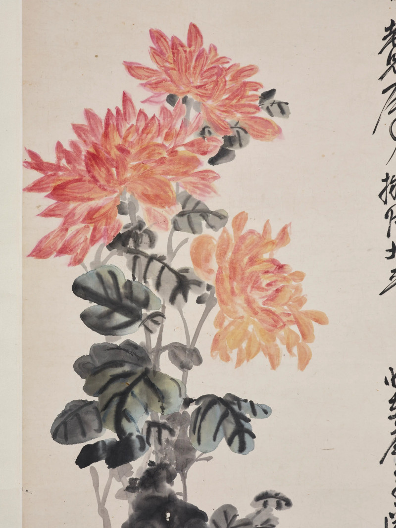 吴昌硕 1900年作 秋菊佳色 - 图7