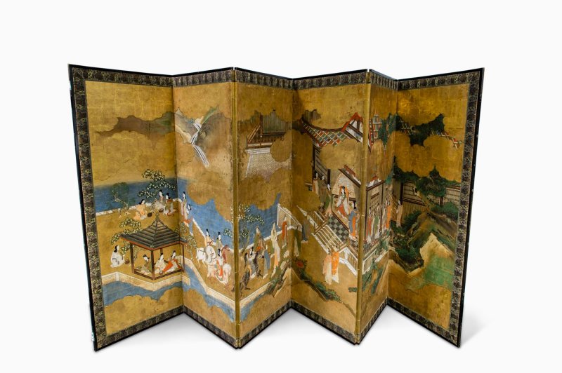 A Japanese Six-panel Byobu Screen - 图3