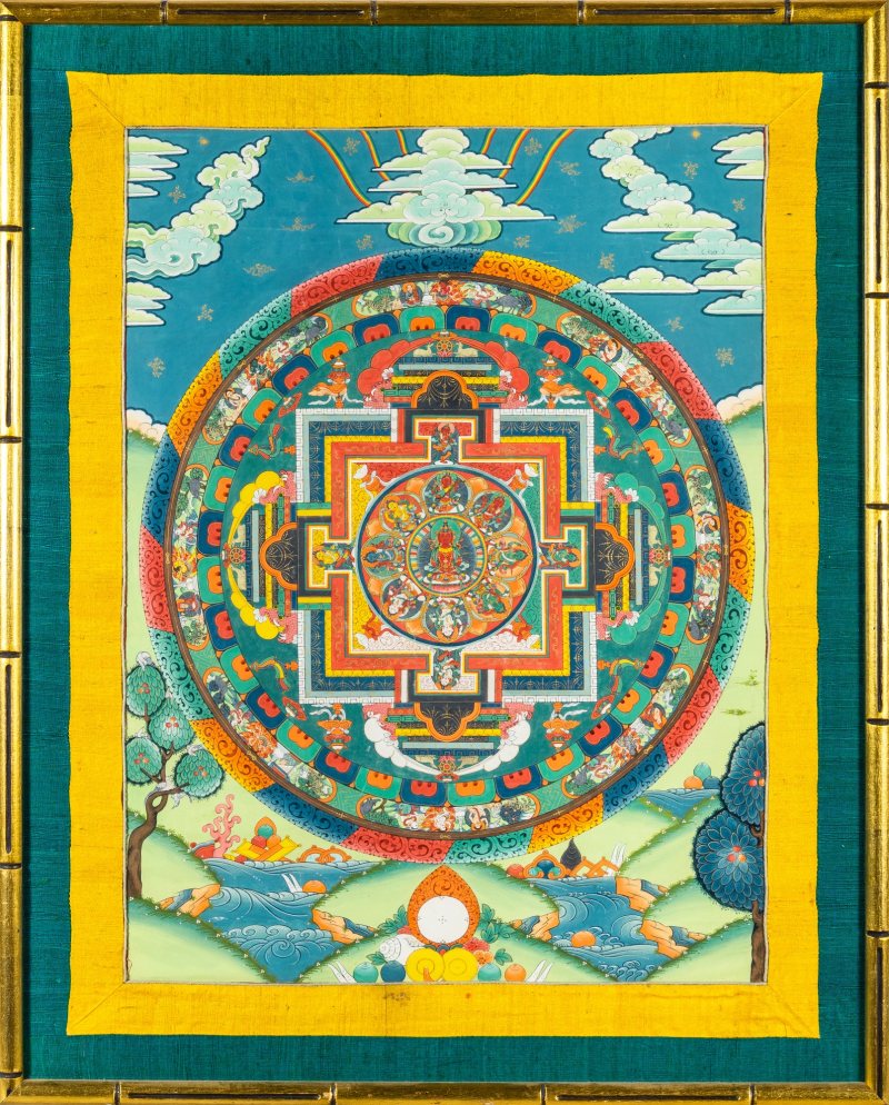 A Tibetan Mandala Thangka - 图1