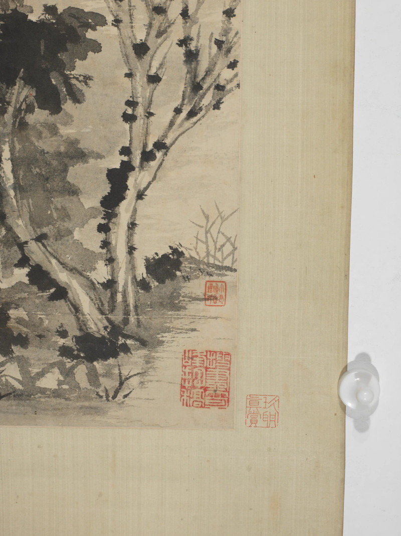 石涛  墨笔山水 - 图5