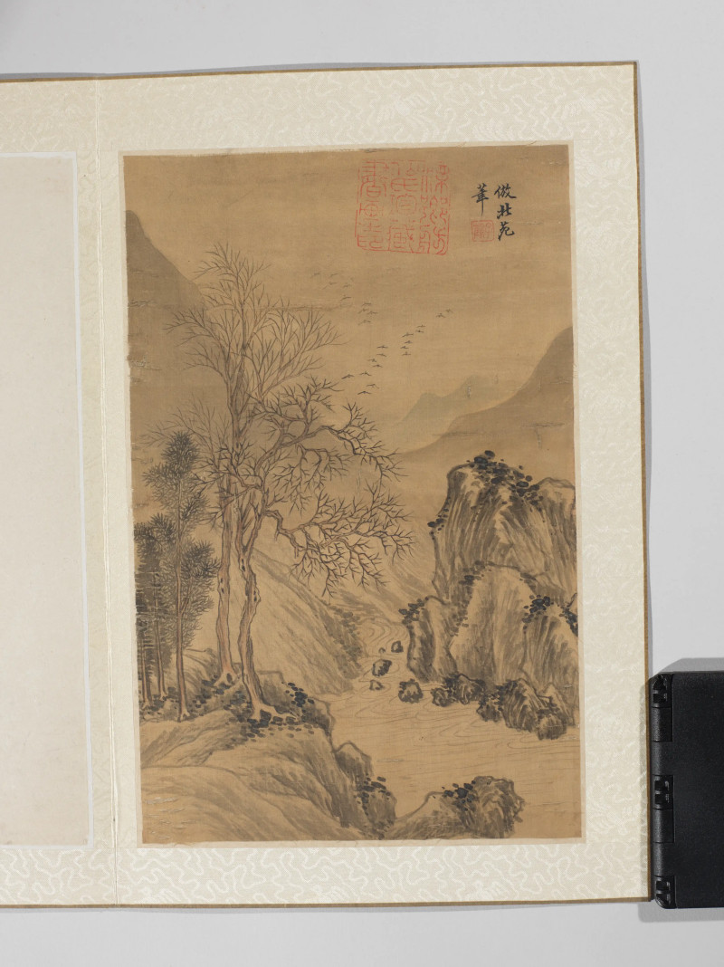 杨晋 1685年作 仿各家山水册 - 图11