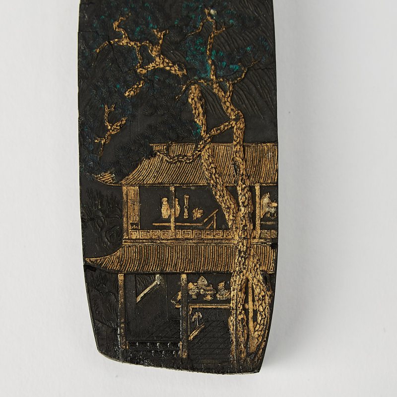 Two Chinese Gilt Decorated Ink Sticks - 图3