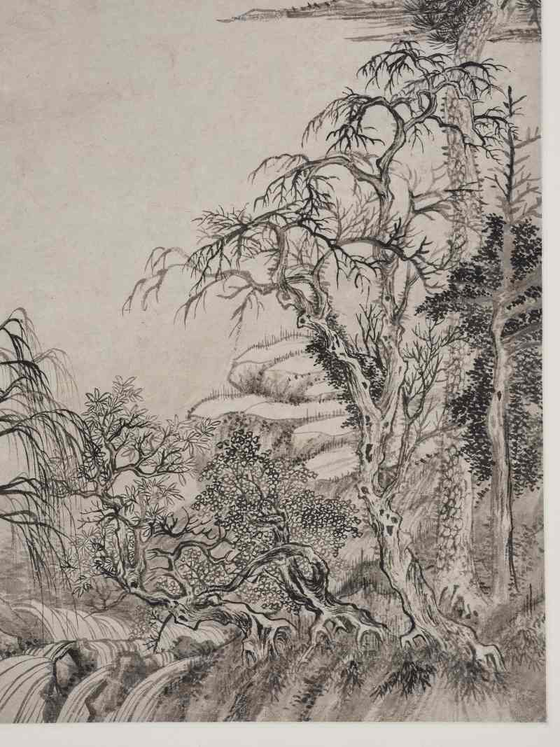 王翚 1706年作  陶圃松柏 - 图6